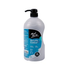 Darumi 桶裝壓克力顏料 84 銀色, 1色, 1L