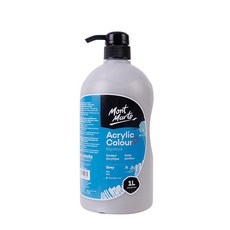 Mont Marte 蒙瑪特 darumi散裝-Type丙烯酸塗料79灰色, 1 種顏色, 1L