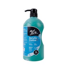 Mont Marte 蒙瑪特 darumi散裝-Type丙烯酸塗料62中等綠色, 1 種顏色, 1L