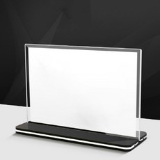 블랙앤화이트 아크릴 메뉴판꽂이 가로형, 1개