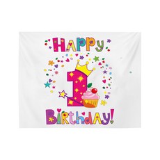 Feyto 彩虹快樂日生日橫幅布條, D08