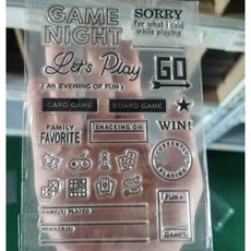 Yesmall 復古風透明矽膠遊戲時間印章, 1個