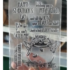 Yesmol復古透明矽膠金色花瓶印章, 1個