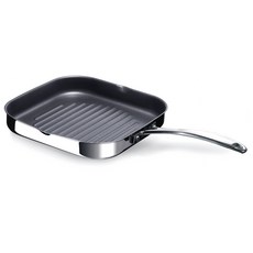 베카 인덕션 Chef 넌스틱 스텐 사각 그릴팬, 1개, 26.5cm x 깊이 4cm