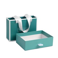 트리 더베스트 선물상자 기프트백 17 x 12.5 cm, 블루그린, 1개