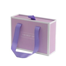 트리 더베스트 선물상자 기프트백 17 x 12.5 cm, 퍼플, 1개