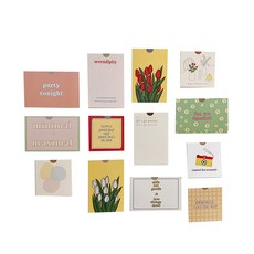 加工市場情感明信片套組 13 款 1, 1套, 混合顏色