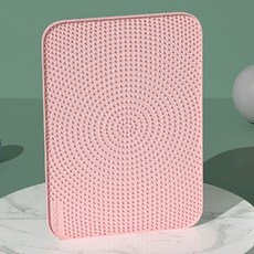 Rata矽膠防沙貓咪墊, 粉色的