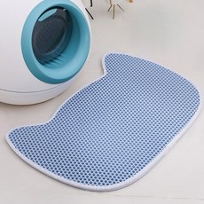 Rata藍色貓咪廁所墊, 貓型