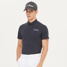 VALENCIA Golf 男士 Essential Logo 功能性短袖 Polo T 恤