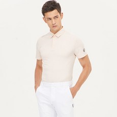 발렌시아골프 남성용 포인트 기능성 스판 반팔 폴로 티셔츠