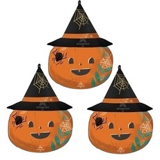 anagram SuperShape 夜晚自然系列 緞面南瓜鋁箔氣球, 3個, 混合色