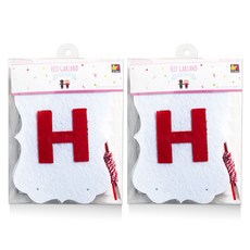 JOY HOUSE Chou Chou 生日彩虹毛氈掛旗 W, 2個, 混色