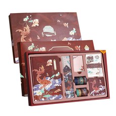 HealingCare 다꾸 186p 선물상자 문구세트, 25 비단잉어, 1세트