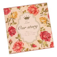 리빙홈디테일 이쁜 디자인 가족 포토앨범 36.2 x 35.2 x 6.5 cm, 02 아워스토리, 60매