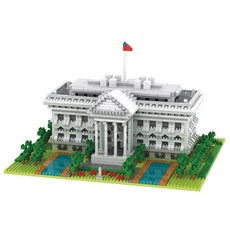 Frendy 地標系列 大型白宮奈米積木 SM062, 混合色