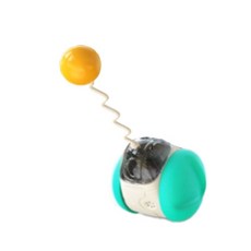 貓咪叫聲不倒翁球玩具 63.5 x 57 x 182.5mm, 1個, 藍色