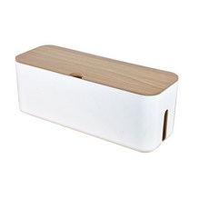 오래 둥근 커버 콘센트 정리함 대, 1개, 화이트