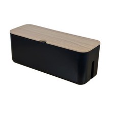 오래 둥근 커버 콘센트 정리함 대, 1개, 블랙