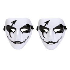 萬聖節造型面具, 2個, 黑色