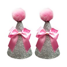 WOW PARTY KOREA 閃光粉紅色絲帶, 2個, 混合顏色