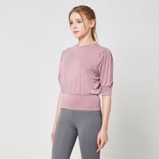 LEENALINE 女款褶皺泡泡短袖T恤 LS20