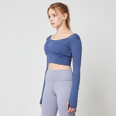 리나라인 여성용 컴포트 스퀘어 크롭 탑 CLS 05