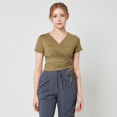 리나라인 여성용 셔링 크롭 티셔츠 SS 29