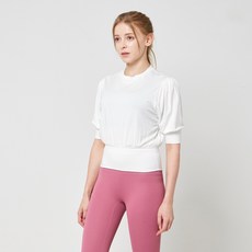 리나라인 여성용 퍼프 반팔 티셔츠 LS 20