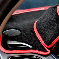 Urbain Class 汽車毛氈避光墊, 現代Avante CN7 2020~（中U）, 黑+紅, 現代