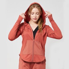 LEENALINE 女款素色長袖連帽T恤 CJK07