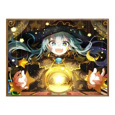 soonZAM 可愛現代水彩油畫角色繪畫DIY套組 40 x 50 x 1.6 cm, 2 魔法少女