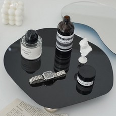 摩登線條感性裝飾托盤, 02 黑色