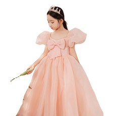 베베몽스토리 여아용 가슴 빅리본 드레스