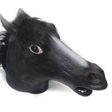 Lumiere Luce 霍爾斯角色扮演派對萬聖節面具, 黑色, 1個