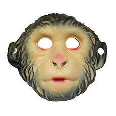 Lumiere Luce 萬聖節動物面具, 猴子米色, 1個