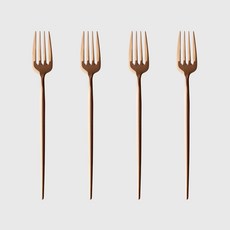마리아꾸르끼 디저트 포크, 핑크골드, 4개