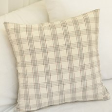 Re Life Melan水洗格紋靠枕套