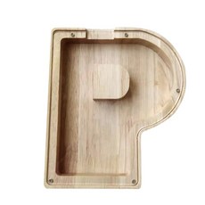 북유럽풍 인테리어 저금통 P, 브라운, 1개