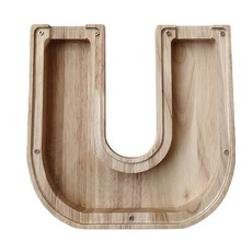 北歐風室內裝飾存錢筒 U, 棕色, 1個