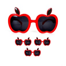 PARTYSHOW 蘋果派對眼鏡, 4個, 混合顏色