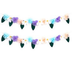 PARTYSHOW 人造雛菊掛飾 2件組 1.3m, 1套, 混色, 混色