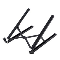 TG삼보 3단 각도조절 초경량 휴대용 접이식 노트북 거치대 200g TG-NS5000X + 휴대용 파우치 세트, 블랙, 1개