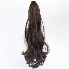 HiYuni 女神波浪馬尾假髮 48cm, 淺棕色, 1個