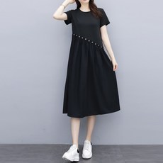 아뗄릭 사선라인 날씬해 보이는 원피스 00982 빅사이즈 포함