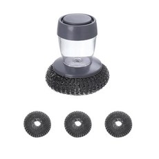 純粹HARANG多功能廚房餐具清潔刷+替換刷 3入組, 混合顏色, 1個