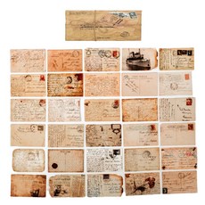 Ringo House 攝影道具 復古懷舊記憶明信片 復古風30款套組 01 A, 1套, 混合顏色