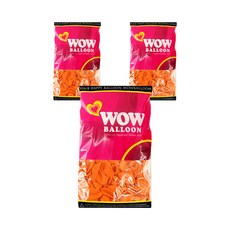WOW PARTY KOREA 萬聖節骷髏氣球, 3個, 橘子