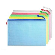 Itemtrade 투명 메쉬 지퍼파일백 A5, 06 랜덤발송, 5개