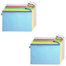 Itemtrade 투명 메쉬 지퍼파일백 A6, 06 랜덤발송, 10개